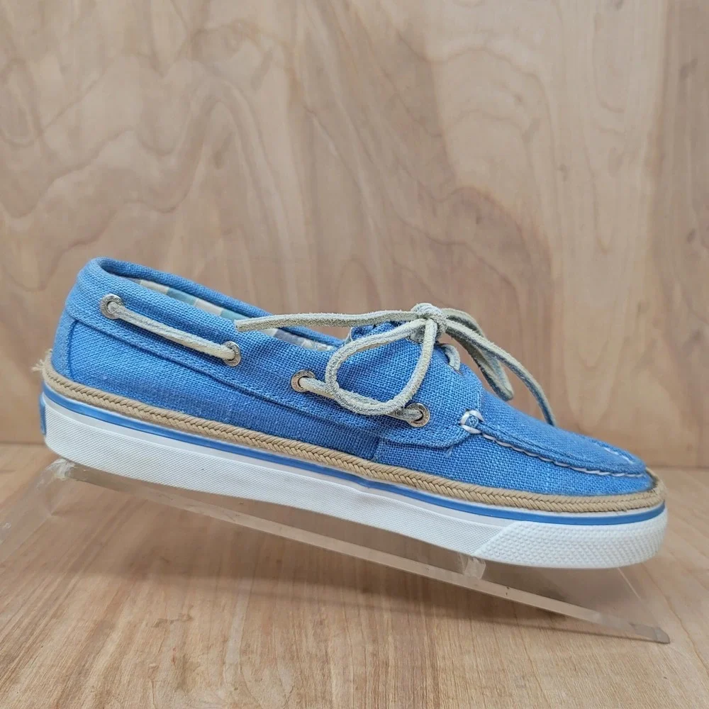 Sperry Top-Sider Womens Size 5.5 M Boat Shoes Blue Canvas